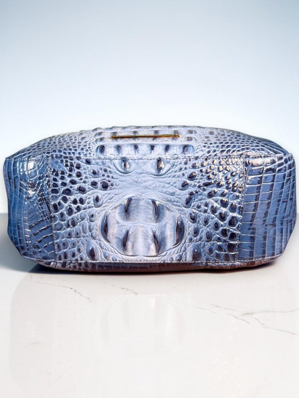 Brahmin Marianna Cerulean Melbourne Leather Shoulder Tote Bag - New Without Tags - Picture 7 of 13